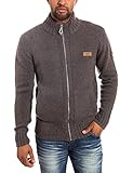  Timezone Herren Jacke Knit jacket 28-6020, Gr. Medium, Grau (grey naps melange 9136)