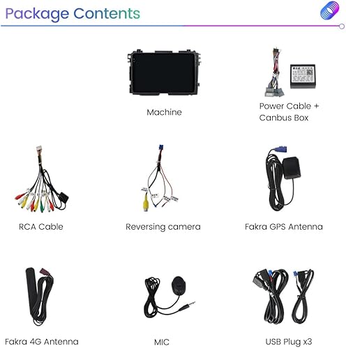 Miniatura 9 de Android 10 - Radio estéreo para automóvil Honda Vezel HR-V 2014-2019, Biorunn 9 pulgadas GPS Navi Octa Core Control de voz Carplay Android Auto,