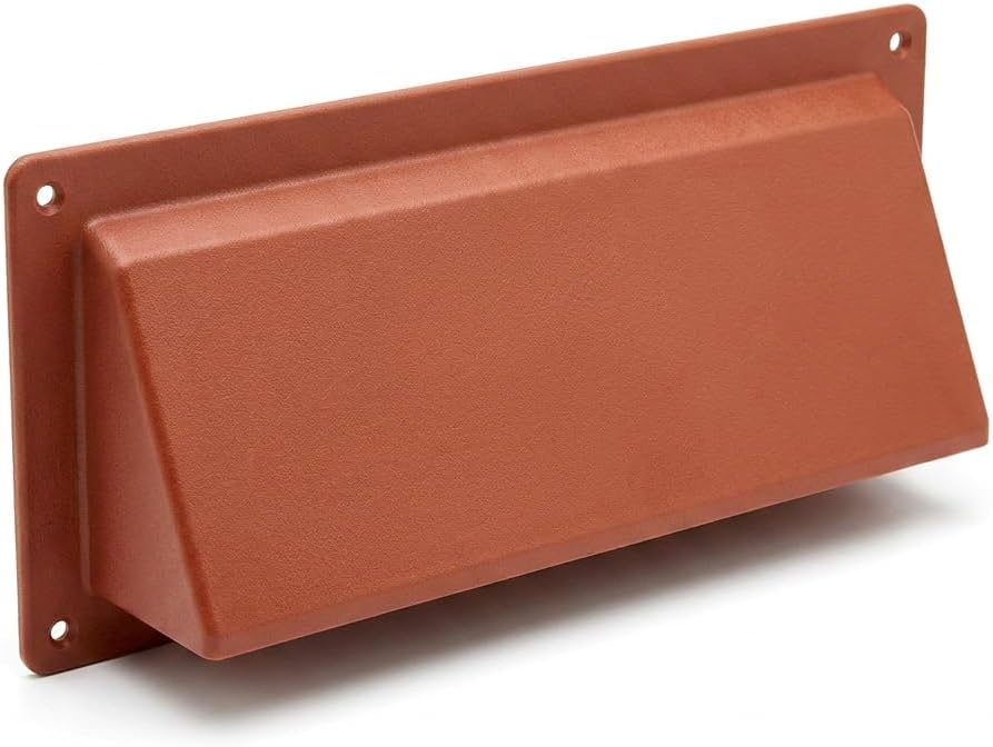 Terracotta Hooded Cowl 9" x 3" Vent Cover for Air Bricks Grilles Extractors