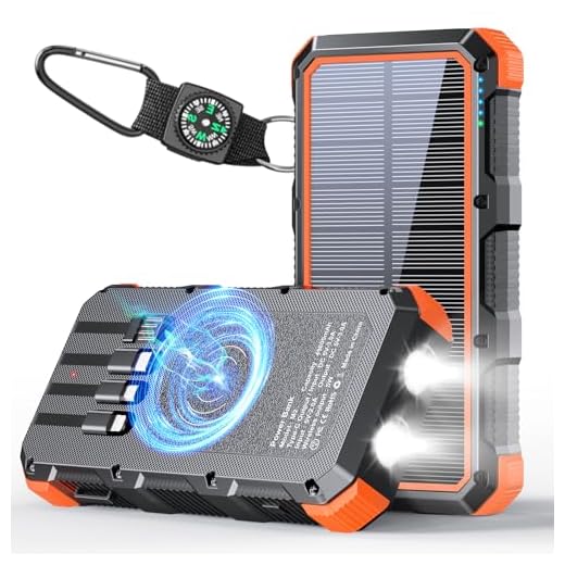 PowerBank Caricatore solare Power Bank 49800 mAh, caricabatterie wireless QC 3.0, ricarica rapida, power bank, 8 uscite, 4 ingressi, caricatore portatile solare compatibile con tutti i dispositivi mobili, SOS