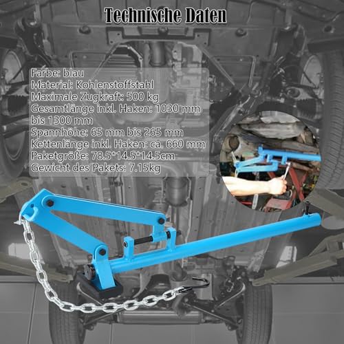 Lfhelper Querlenker-Hebelwerkzeug | mit Kette | Universal-Achshebel Montierhebel Federbein Achsschenkel Heber Radlager Traggelenke Hebel Radlager Werkzeug Fahrwerk