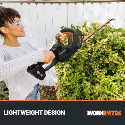 WORX Cordless Hedge Trimmer, 20V 22" Bush Trimmer, WG263 - image 4
