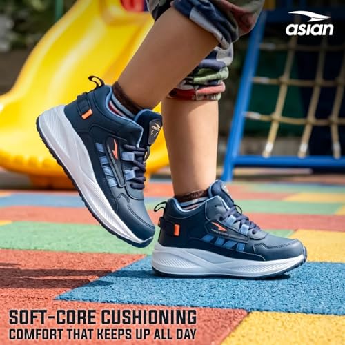 Image of ASIAN Adventure-41 Kids High Top Sports Shoes for Boys & Girls | Lightweight Cushioned Shoes for Running & Play | Breathable Anti-Skid Shoes