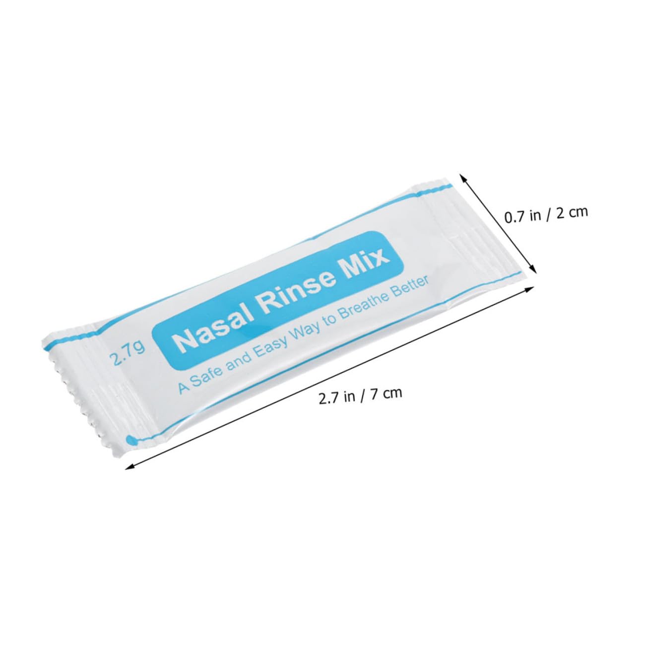 Sal de Lavado Nasal Instantáneo de Plástico Blanco 80 Sobres