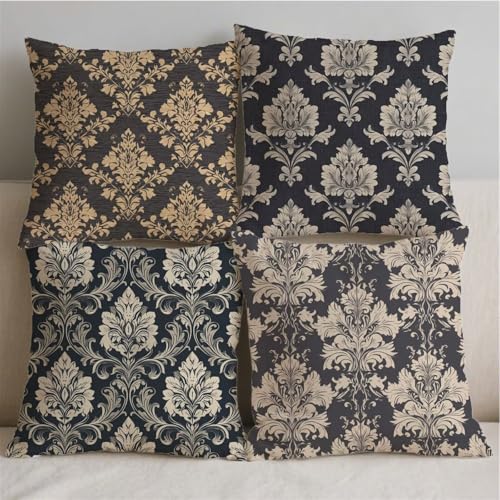Housse de coussin lot de 4 carrés bohème idéal pour un cadeau maison - 3
