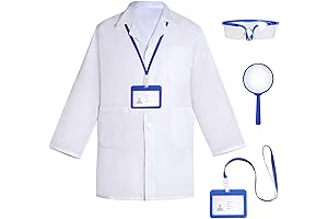 Kids Lab Coat and Goggles Set for Budding Scientists