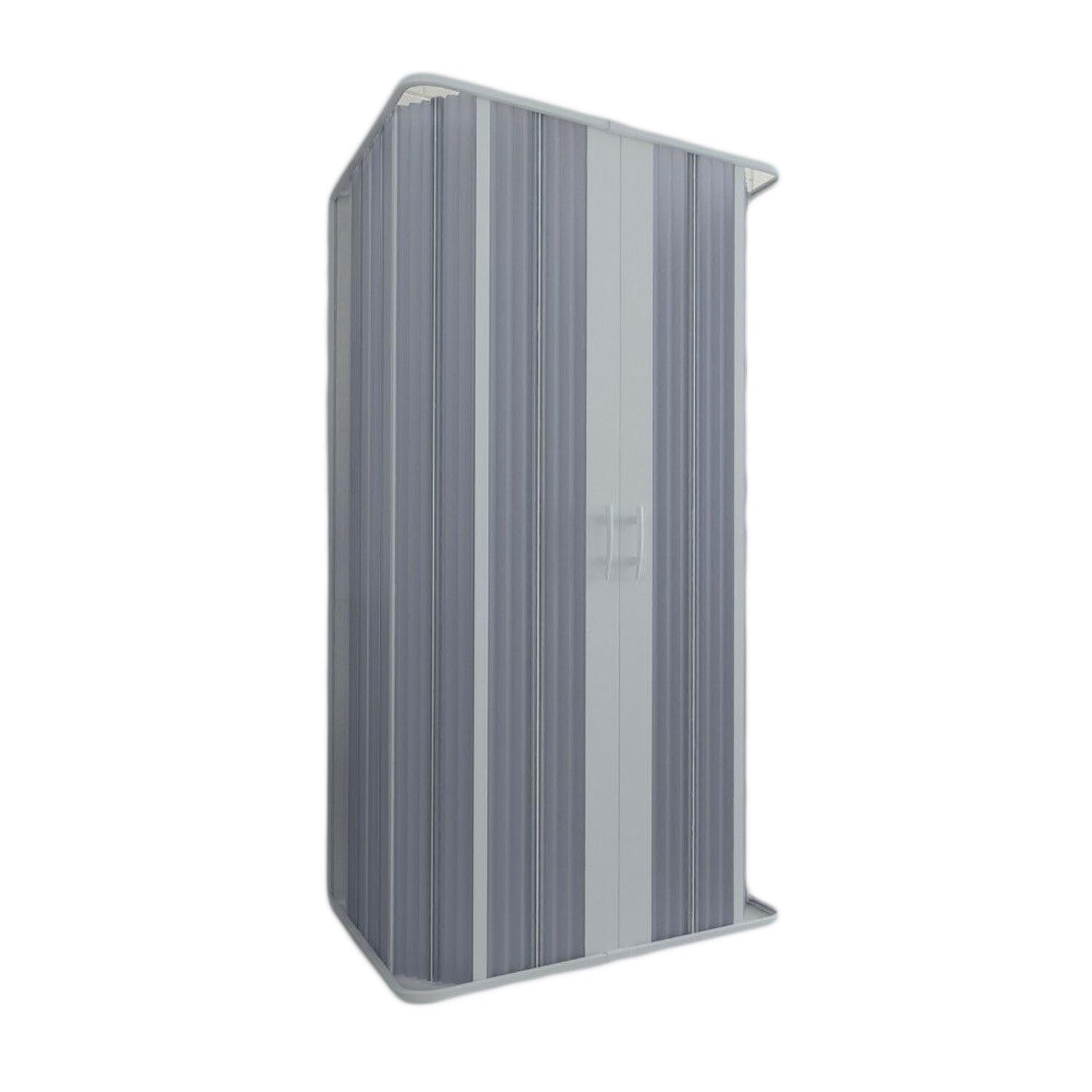 Box Doccia a 3 Lati in PVC 80x80x80CM H185 a soffietto con Apertura Centrale colore Bianco mod. Flex