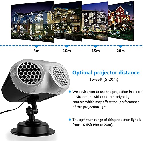 Lampada di proiezione binoculare con fiocchi di