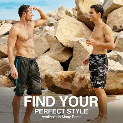 Image of Kanu Surf Men's Big Viper Extended Size Stripe Swim Trunk