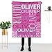 WTCWY Personalized Baby Blankets for Girls Boys with Name Custom Personalized Blankets for Kids with Name Personalized Baby Items Personalized Baby Girl Boy Gifts