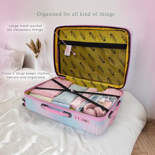 Image of AMERICAN TRAVELLER The Wonder Luggage Trolley Bags Set of 3 | TSA Type Lock | Polycarbonate Expandable Suitcase, Lightweight Durable Hard Shell, TSA Type Lock, 360 Disc Spinner Wheels