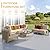 Grand patio 7-Piece Wicker Patio Furniture Set, Boho Outdoor Conversation Set Sectional Sofa with Water Resistant Thick Cushions and Coffee Table, Beige