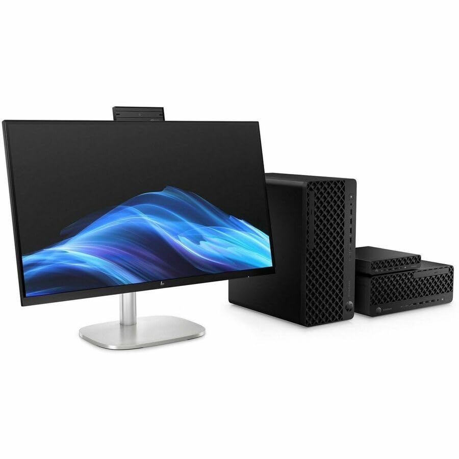 Image of HP EliteStudio 8 AiO G1i All-in-One Computer - Intel Core Ultra 7 265 - vPro Technology - 32 GB - 1 TB SSD - 27 inch QHD Touchscreen - Desktop - Pike Silver - Intel Q870 Chip - 2560 x 1440 - Windows 11 Pr