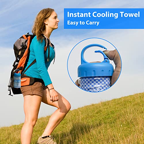 Bogi Cooling Towel, Cooling Towels For Neck And Face-40"X12"-Ice Towel For Instant Cooling, Soft Breathable Chilly Towel, Stay Cool For Yoga, Sport, Gym, Workout, Camping & More Activities (Blue) #TOP5