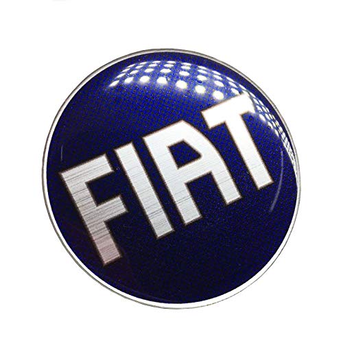 Emblema Fiat Azul Strada Até 2005 Adesivo Traseiro Resinado
