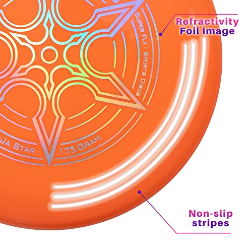 INDY - DIRTY DISC (175 g) (Orange) Frisbee, Professionelle Frisbeescheibe, Wurfscheibe, Fliegende Scheibe, Sport Spielzeug, Sport Spiel für Kinder und Erwachsene