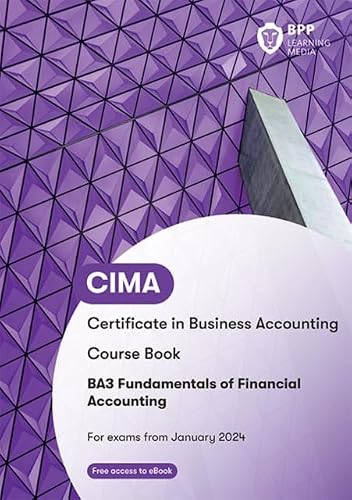 CIMA BA3 Fundamentals of Financial Accounting: Course Book
