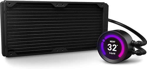 Miniatura 2 de NZXT Kraken Z63 RGB 11.024 pulgadas RL-KRZ63-R1 Enfriador líquido AIO RGB Pantalla LCD personalizable Bomba mejorada Alimentado por CAM V4