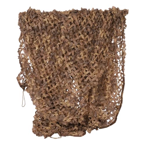 MIIWWOWO Red de camuflaje, red de camuflaje, caza, camuflaje, paisaje forestal, exterior, ejército del ejército alemán, camuflaje del ejército, red para decoración, 3 x 6 m (tawny)