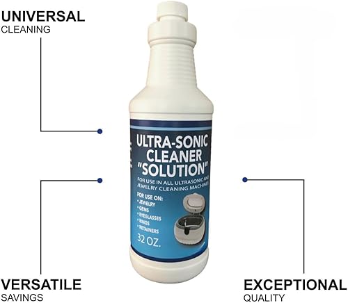 Miniatura 4 de NORTHWEST ENTERPRISES Limpiador de joyas, solución de limpieza ultrasónica de joyas, solución de limpieza de joyas para oro, diamantes de platino y