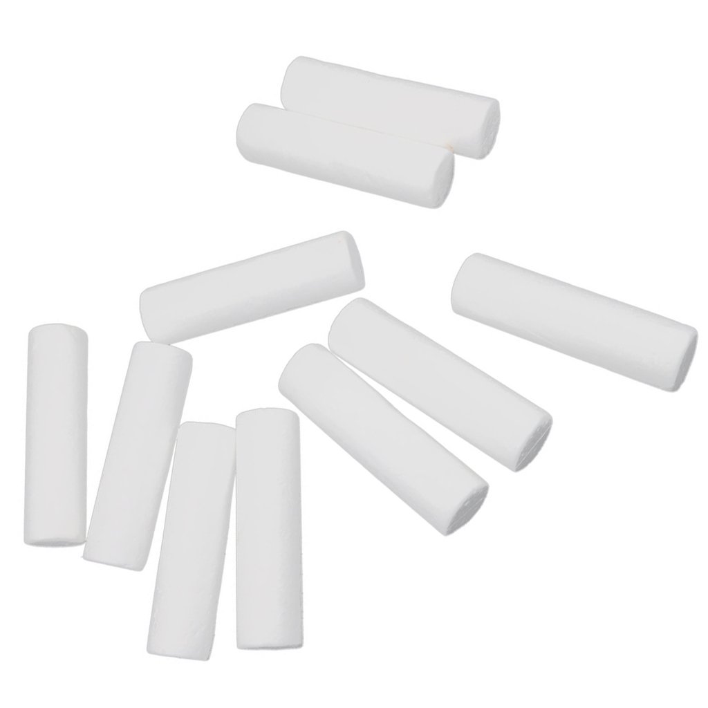 10 Pieces White Modelling Craft Polystyrene Foam Cylinder Pillar 12 cm