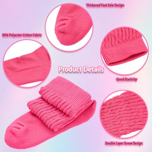 Image of Gvhntk Slouch Socks Women 80s 90s Scrunch Socks Extra Long Slouchy Sock Knee High Sock