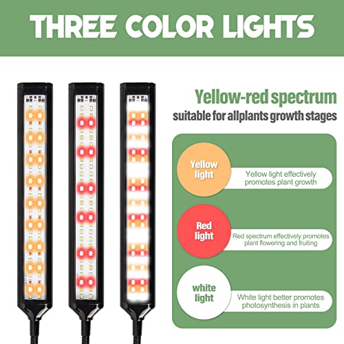 Gerymu Grow Lights For Indoor Plants,6 Head Led Grow Light With Stand With Remote Control, Full Spectrum Led Grow Light For Seed Starting 3/6/9/12/15/18 H Timer #TOP2