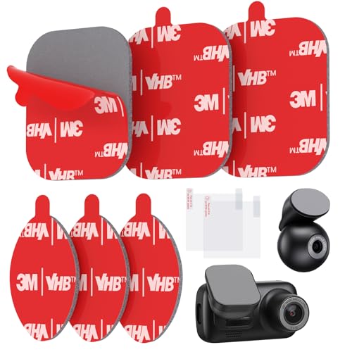 Doppelseitiges Klebepads Extra Stark, 6 Stück Doppelseitige Dashcam Klebepads, Klebepads Kompatibel mit Nextbase Serie 2-122, 222X, 222XR, 322GW, 422GW, 522GW, 622GW Front- und Rückkameras