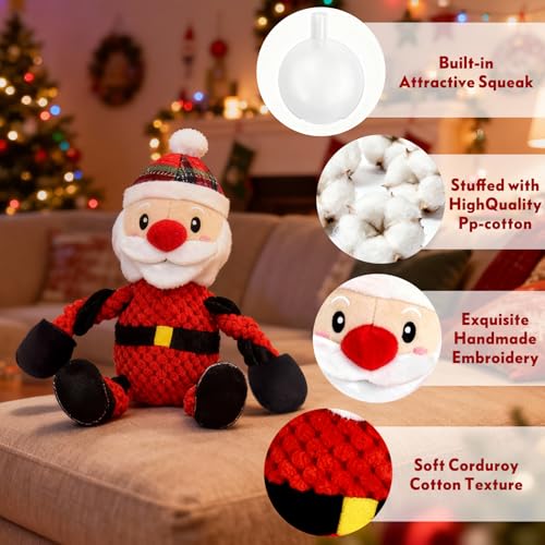 Juguete Mordible Sonoro Santa Claus para Perros miniatura 2