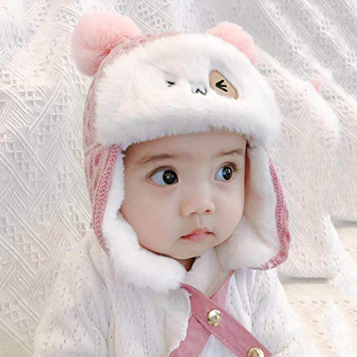 KESYOO Chapéu de Animal de Inverno de Pelúcia Quente Sherpa Forrado de Lã Com Aba de Orelha Dos Dese