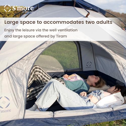 Carpa Tirami Blue para 2 personas, liviana y fácil de montar miniatura 3