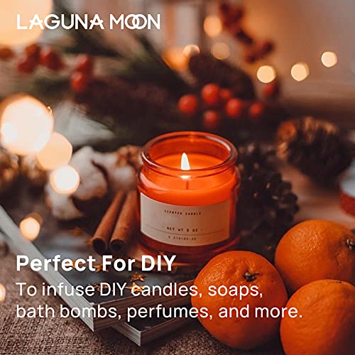 Image of Lagunamoon Fall Essential Oils Set - Spice Fragrance Oils Autumn Gift Set for Diffusers, Home Care, Candle Making Scents, Aromatherapy - Cinnamon, Clove, Citronella, Ginger and Spiced Berries (10mL)
