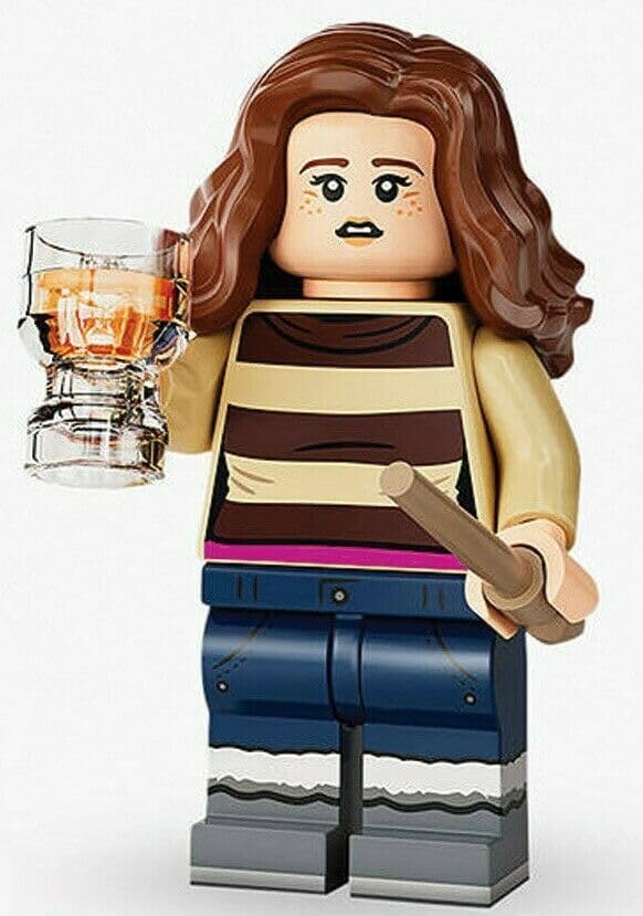 LEGO Harry Potter Serie 2: Hermione con cerveza de mantequilla y capa esponjosa extra negra (71028)