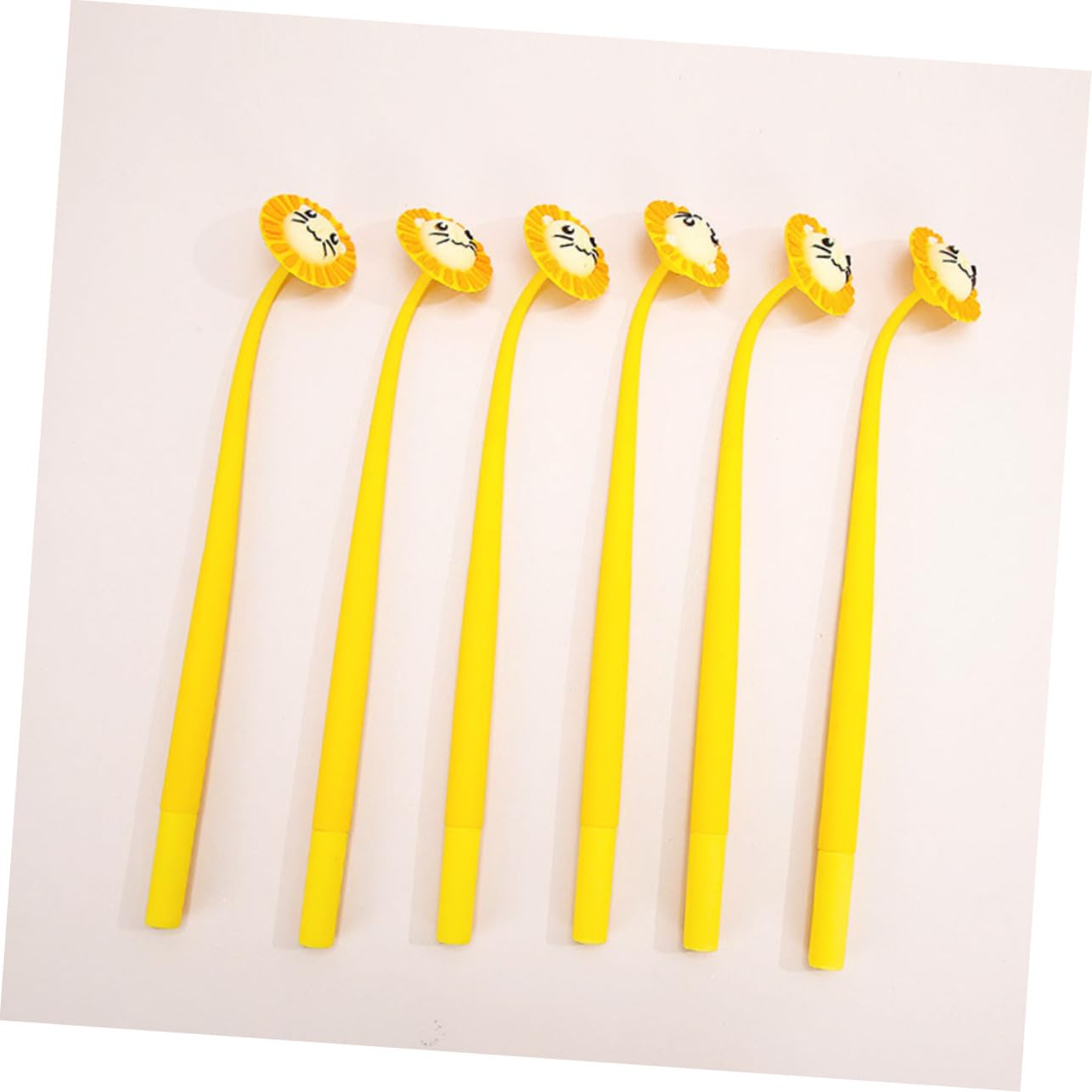 Uonlytech Set 10pezzi Penne Gel Inchiostro Nero Grip Comodo e Materiale Plastico, Penne Adorabili per Scrittura e Decorazioni Scuola