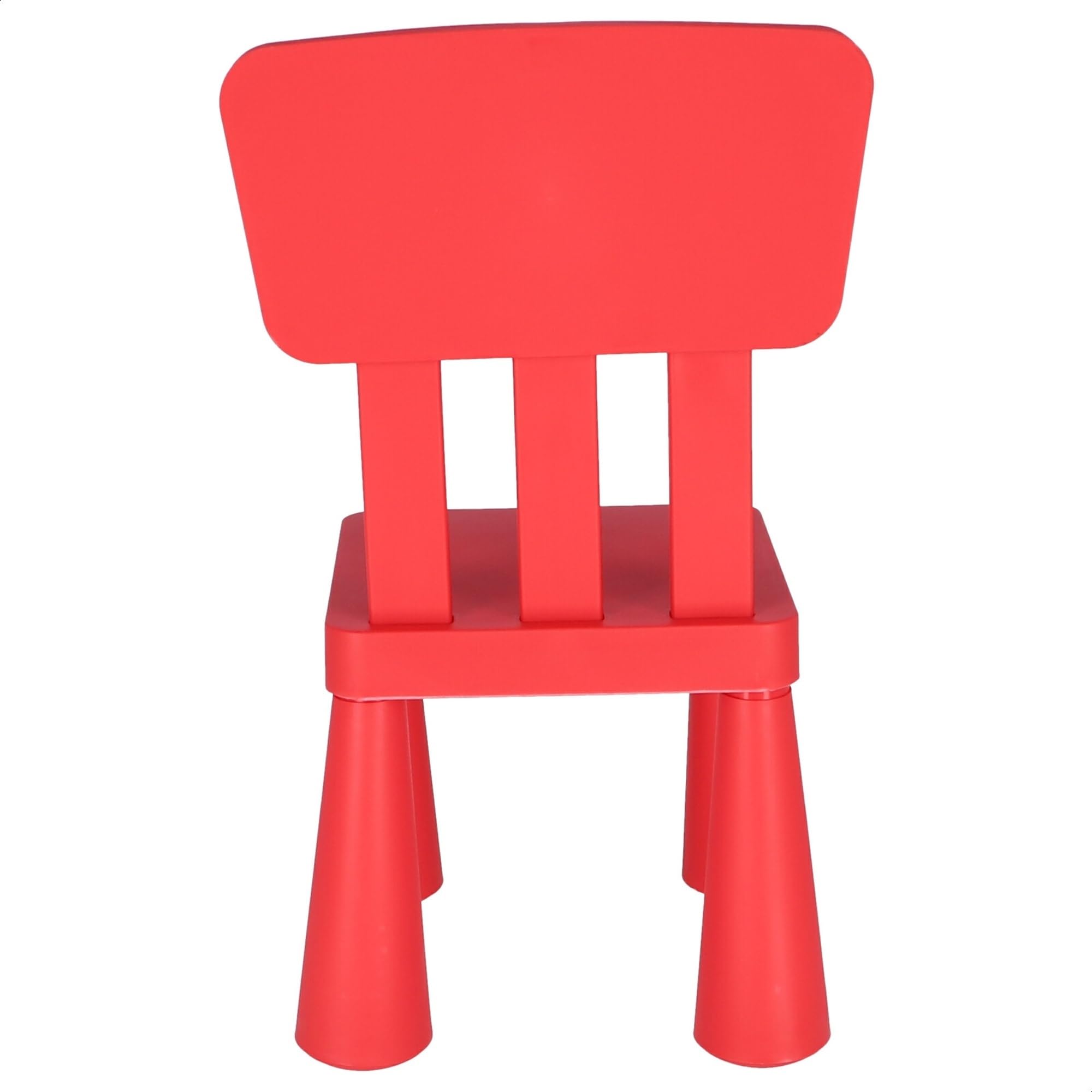 WELL HOME MOBILIARIO & DECORACIÓN Mesita Redonda, 2 Silla Infantil roja, Rojo