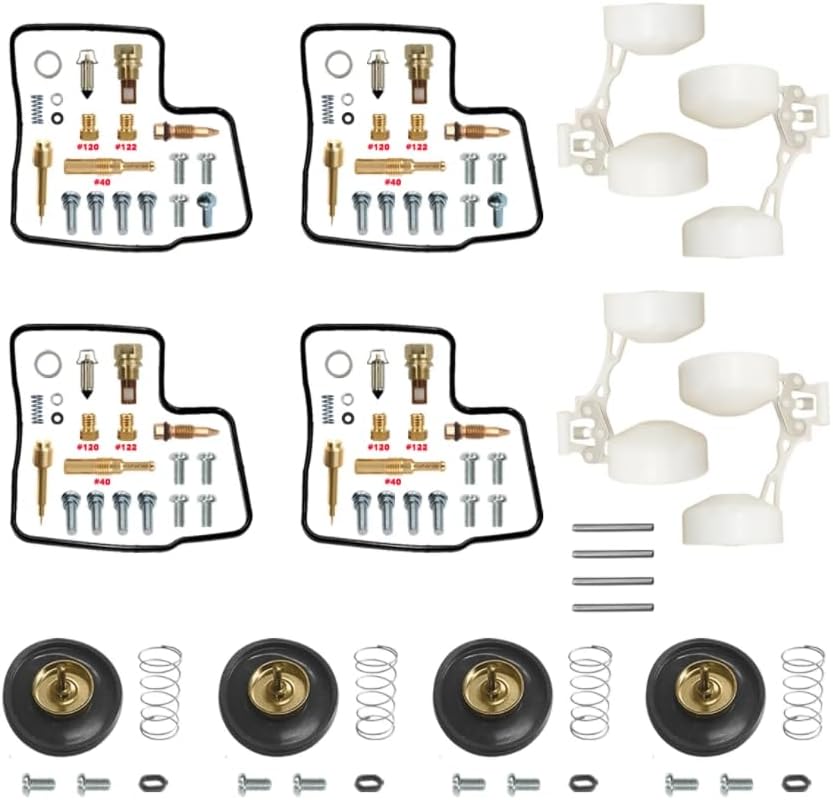 CBR1000 CBR1000F 1987-1992 Carburetor Repair Rebuild kit Diaphragm Float Parts (Rebuild kit,float,aircut)