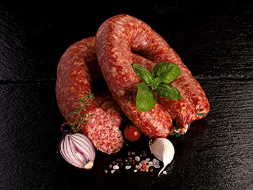 Harzer Bratwurst mit Knoblauch im Ring | Harzer Rohwurstspezialität | Perfekte Brotzeit für unterwegs | Knackwurst Cover