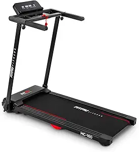 Treadmill FITFIU Fitness MC-160 Ultra Compact Folding Treadmill, Maximum Speed 8Mph, Running Surface, Power 3Hp, 12 Training Programmes