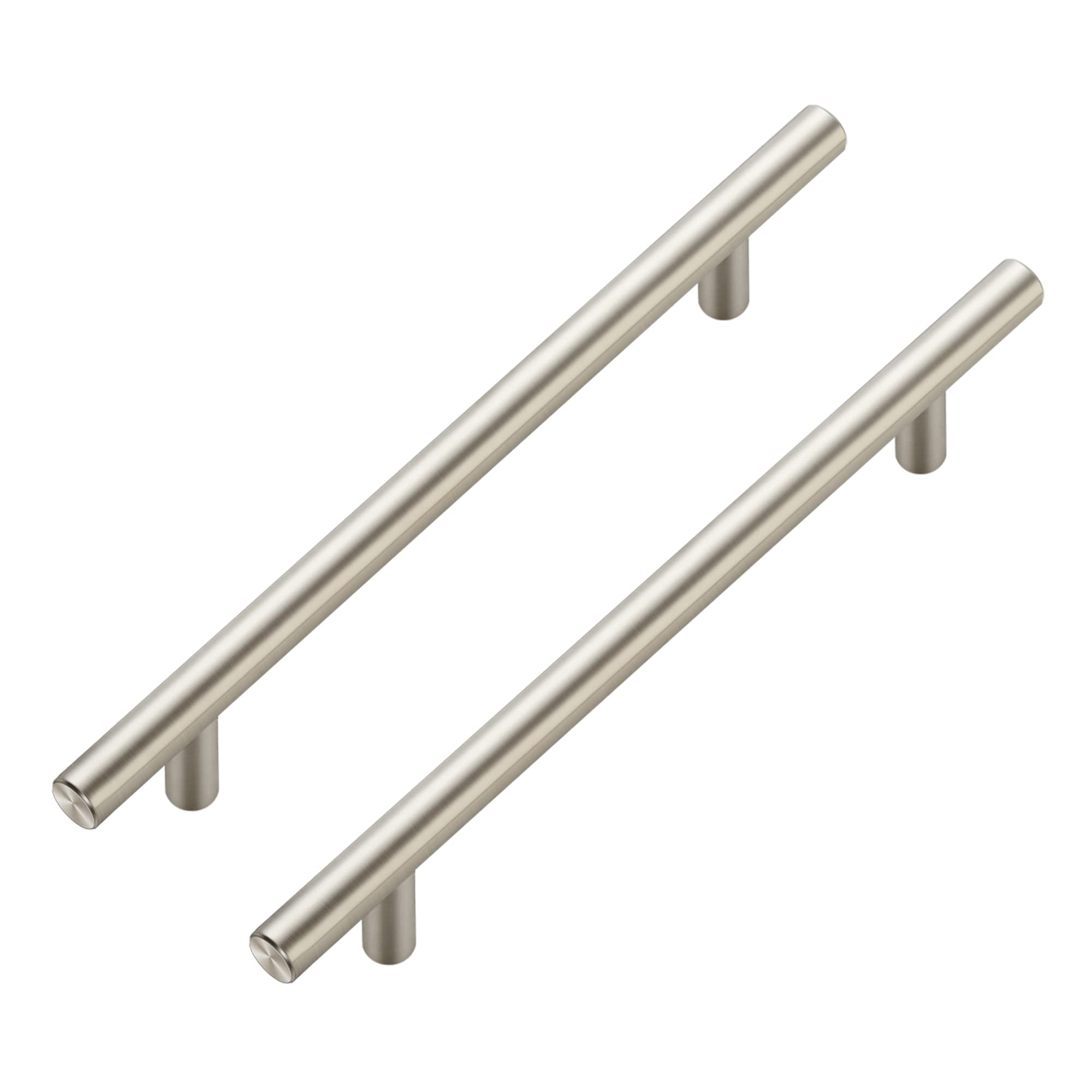 Ravinte 4 Pack 8-13/16 Inch Cabinet Handles Brushed Nickel Stainless Steel Kitchen Drawer Pulls Cupboard Cabinet Pulls 8-13/16"Length,6-1/4" Hole