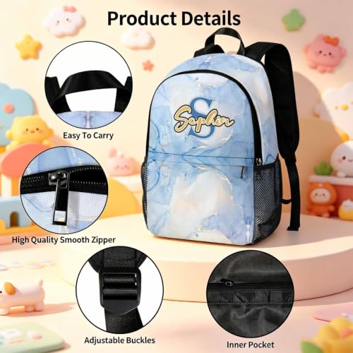 Image of Custom Backpacks for Girl Kids Personalized Backpacks Set Back to School