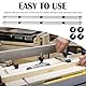 Gehrungsstange 450mm, 2PCS Führungsschiene Gehrungsstange Schieber Verstellbare Miter Bar Saw Slider Aluminiumlegierung T Nut Gehrungsstange Schiene Tischkreissäge Messstange Holzbearbeitungswerkzeug