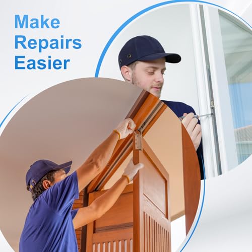 Kit de herrajes para puertas plegables PATIKIL, pivote inferior para puertas de clóset plegables, color blanco, acero al carbono miniatura 6