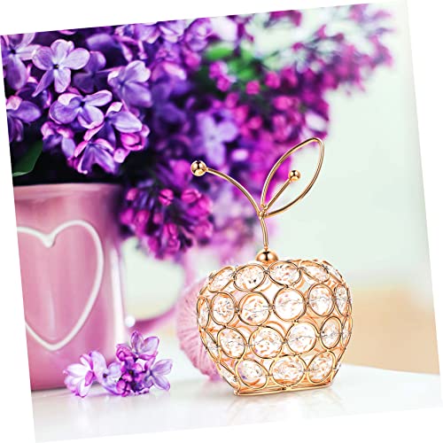 Besportble Glass Figurines Fruit Crystal Ornaments Artificiales Para Pineapple Gift Dining Room Table Decor Hand Blown Figurines Hand Blown Fruit Figurine Desktop Fruit Decoration Car Model #TOP4