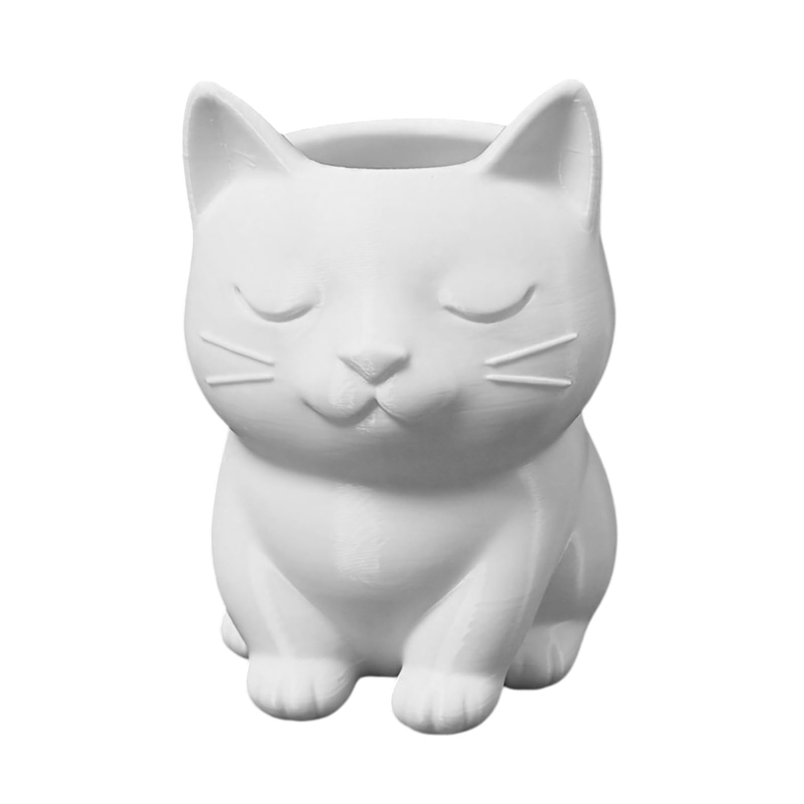 Glifora Cat Pen Holder - Cute Kitty Desk Organiser for Stationery Storage, Large Capacity Pencil Stand for Office and Home, Creative Storage Box Gift