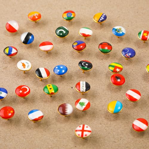 Chinchetas de Bandera de País con Tachuelas de Mapa para Tablones 5