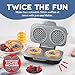 Disney | Dash MultiMaker® Double Mini Maker System - Convenient Electric Waffle Maker - Features Interchangeable, Dishwasher-Safe Plates - Quick Cleanup & Simple Setup - Lilo & Stitch Design