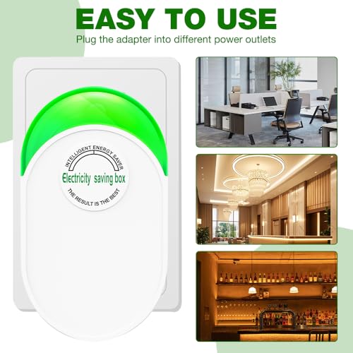 Power Saver, 4 Stück Energiespargerät stromspargerät, Smart Energy Saver GeräTe, Energiespar-Stromsparbox, 90-250V Household Electricity Saving Box, Stromspannungs stabilisator, stromsparer