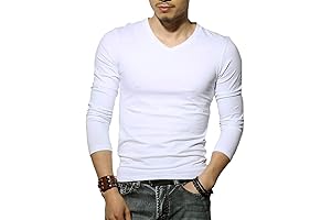 Men's V-Neck Long Sleeve T-Shirts: The Epitome of Comfort, Style, and Functionality