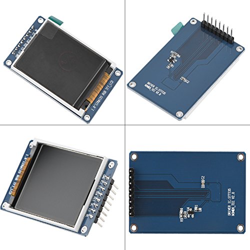 Image of Bewinner 1.8inch LCD Display Module, TFT Screen Module 128 x 160 Resolution Onboard Driver ST7735 SPI Interface, Full-Color LCD Screen Display Controller Module