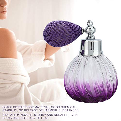 Glass Bulb Vintage Perfume Bottle, Retro Glass Refillable Atomizer Perfume Bottle, Empty Spray Bottle Atomizer, 90ml3